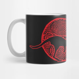 Native Aboriginal Kangaroo Sun Mug